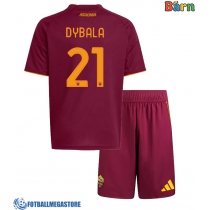 Fotballdrakt Barn AS Roma Paulo Dybala #21 Hjemmedraktsett 2025-26 Kortermet (+ Korte bukser)